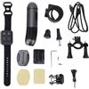 BONKZEBU Action Camera 4K Ultra HD per lo Sport, Telecamera per Casco da Moto, Dash Cam Anteriore, WiFi, Doppia Lente Anteriore e Posteriore per Casco da Moto, Anti-vibrazione per Sport