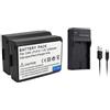 GPSZNNSKAS Batteria for fotocamera digitale LP-E10 LPE10 LP E10 for EOS 1100D 1200D 1300D(2 Battery 1 charger)