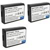 GPSZNNSKAS Batteria for fotocamera digitale LP-E10 LPE10 LP E10 for EOS 1100D 1200D 1300D(3 Battery)