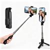 HENGBIRD Bastone Selfie Bluetooth 67 cm, Treppiede Smartphone per iPhone