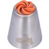 Graziano, Beccuccio Russo Vortice Grande Acciaio Inox - Ø 3.7cm H 4.2cm, Per Panna e Crema