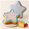 Graziano, Teglia Alluminio Stella 24x24x5cm - Per Torte e Mousse, Clown, Streghe, Fantasia