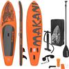 ECD Germany Gonfiabile Stand Up Paddle Board Makani, 320x80x15 cm, arancione, PVC, fino a 120 kg, pompa borsa per il trasporto accessori