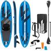 ECD Germany Sedile gonfiabile per Stand Up Paddle Board Kayak, 320x82x15 cm, blu, PVC, fino a 120 kg, incl. pompa Borsa per il trasporto Accessori