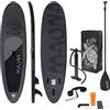 ECD Germany Gonfiabile Stand Up Paddle Board Maona, 308x78x10 cm, nero, PVC, fino a 120 kg, pompa borsa di trasporto accessori