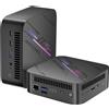 Blackview MP100 Pro: Mini PC da gaming con processore AMD Ryzen 5 7430U (6 core, 12 thread, fino a 4,3 GHz), 16 GB di RAM, SSD NVMe PCIe 3.0 da 512 GB, Wi-Fi 6, supporto 4K UHD, 2 porte USB 3.2 e 2 porte Type C 3.0