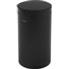 ML-Design cestino per rifiuti con sensore 30L rotondo in acciaio nero opaco Apertura e chiusura automatiche Anello di bloccaggio per fodere, cestino per rifiuti con sensore di movimento