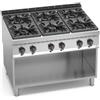CUCINA A GAS 6 FUOCHI SU VANO - SERIE 90
