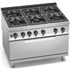 CUCINA A GAS 6 FUOCHI SU TUTTOFORNO A GAS - SERIE 90
