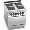 CUCINA ELETTRICA 4 PIASTRE QUADRE + FORNO ELETTRICO 2/1 - SERIE 90
