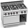 CUCINA A GAS 6 FUOCHI SU FORNO A GAS 2/1