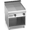 FRY TOP ELETTRICO MISTO SU VANO - 80x90