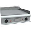 FRY TOP A GAS PIASTRA RIGATA DA BANCO - L.80 x P.90 x H.27 cm