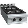 CUCINA A GAS A 2 FUOCHI DA BANCO - L.40 x P.90 x H.27 cm