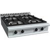 CUCINA A GAS A 4 FUOCHI DA BANCO - L.80 x P.90 x H.27 cm
