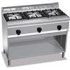 CUCINA A GAS 3 FUOCHI IN LINEA SU VANO