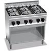 CUCINA A GAS 6 FUOCHI SU VANO - ECO POWER - SERIE 60