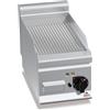 FRY TOP ELETTRICO RIGATO DA BANCO - L.30 x P.60 cm