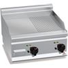 FRY TOP ELETTRICO MISTO DA BANCO - L.60 x P.60 cm
