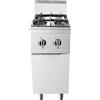 CUCINA A GAS 2 FUOCHI SU VANO PROFONDITÀ 90 CM, POTENZA 24 KW