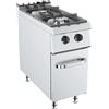 CUCINA A GAS 2 FUOCHI SU VANO PROFONDITÀ 90, POTENZA 17 KW