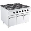 CUCINA A GAS 6 FUOCHI SU VANO PROFONDITÀ 90, POTENZA 51 KW