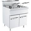 FRIGGITRICE A GAS 15 + 15 LITRI PROFONDITÀ 70 CM