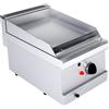Fry top a gas piastra liscia da banco, profondità 60 cm, potenza 6 kW