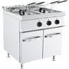 Friggitrice elettrica 18 + 18 L su mobile profondità 70 cm, potenza 30 kW