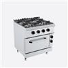 Cucina a gas 4 fuochi su forno elettrico, profondità 90 cm, potenza bruciatori 34 kW