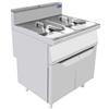FRIGGITRICE A GAS 2 VASCHE 16+16 L