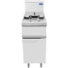 Friggitrice a gas 1 vasca 21 L profondità 90 cm