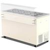 Banco gelateria a pozzetto 10 carapine con riserva CREAM