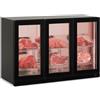 Pensile refrigerato per carne con 3 ante in vetro -2°/+10° C | 135 x 56,5 x 85 H cm