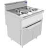 Friggitrice elettrica due vasche 11+11 L su vano profondità 70 cm AT77