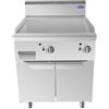Fry top elettrico liscio doppio su vano profondità 70 cm 9.6 kW