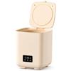 Generic Lavatrice portatile completamente automatica da 10 l, mini rondella con tubo di scarico, 4 impostazioni di velocità e controllo touch LCD per casa e viaggio
