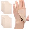 Piriuuo 10 adesivi per tatuaggi, 12 x 9 cm, impermeabili, per tatuaggi, traspiranti, resistenti al sudore, ritagliabili, per tatuaggi, cicatrici e segni di nascita, colore della pelle
