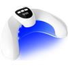 Zrwuldu Dispositivo Unghie LED, 500nm Blu & 940nm Rosso, 26 LED Ricaricabile | 26 LED luce blu 500nm & rossa 940nm, timer integrato. Per unghie mani e piedi, facile uso domestico.