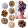 Rich Choices Chignon Finto per Capelli Chignon Facile per Capelli Finti Coda Finta Capelli Veri Hair Extension Capelli Sintetici Ricci, Marrone chiaro
