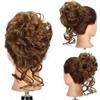 FDEETY Chignon Riccio Messy Posticcio Capelli Sintetici Elastico Coda Acconciatura Updo Voluminoso Ciocca Arricciata