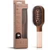 SALONKEY Spazzola per capelli 2 in 1, con funzione spray, spazzola districante per bagnato e asciutto (marrone)