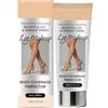 Generisch Trucco per corpo e gambe, impermeabile, correttore unisex, copre tatuaggi, cicatrici, macchie pigmentate e macchie, garantisce un tono della pelle uniforme, liscio, naturale e lucido (bianco avorio)