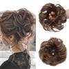 Rich Choices Chignon Finto per Capelli Chignon Facile per Capelli Finti Coda Finta Capelli Veri Hair Extension Capelli Sintetici Ricci, Marrone chiaro medio a Ramato chiaro