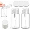 SLIAXINT 3 Pezzi 200ml Dispenser a Pompa con 100 Pezzi Dischetti di Cotone