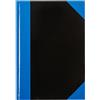 Idena 542900 - Quaderno nel formato A4, 96 pagine, 70 g/m², a righe, rilegatura rigida, colore blu e nero, 1 pezzo
