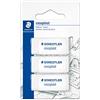 Staedtler Rasoplast - Gomme da Cancellare, Set Cancelleria Scuola Università e Ufficio, Gomma da Cancellare per Materiale Scolastico e Cose per la Scuola, Cancella Senza Scolorire la Carta - 3 Pezzi
