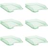 DONAU Danubio 7470001pl-06, Portalettere, A4, Verde, 6 pezzi