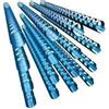 GBC Anelli Plastici CombBind, 10 mm, 65 Fogli di Capacità, A4, 21 Anelli, Blu, Confezione da 100, 4028235