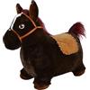 Bayer Chic 2000 401 40 Cavallo Gonfiabile Gonfiabile con Pompa ad Aria, Marrone Scuro